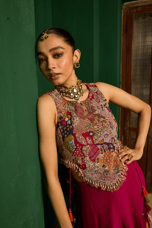 Magenta Desi Disco Set