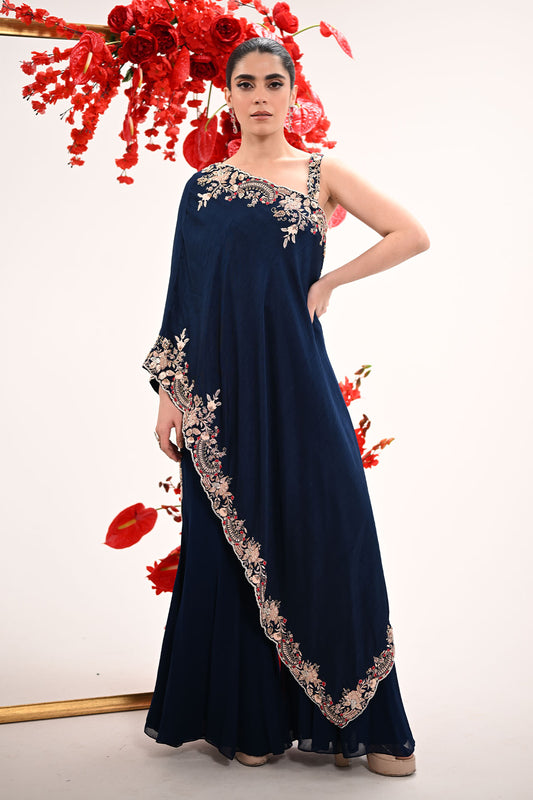Signature one shoulder sharara set