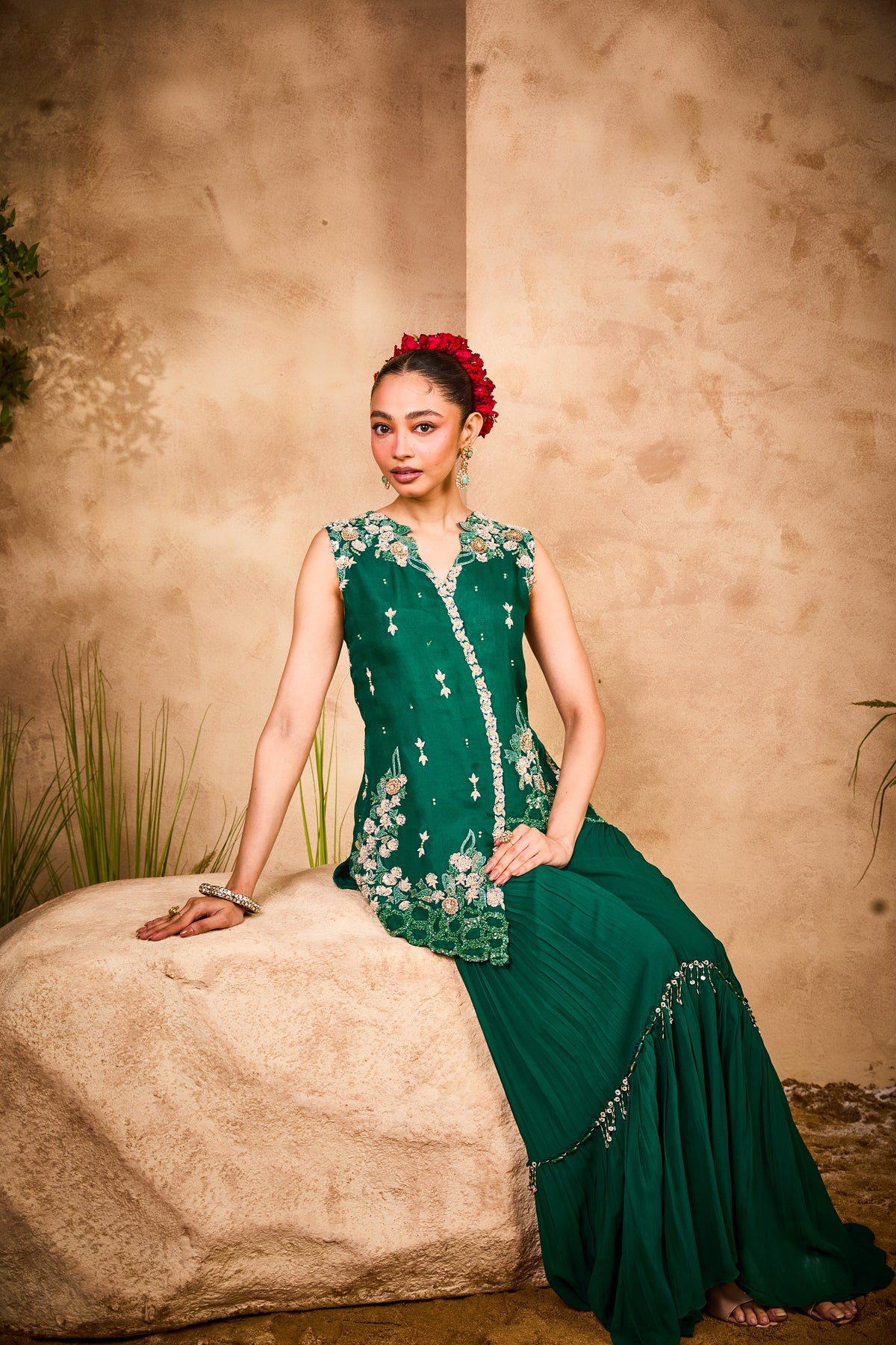 Zara set in Emerald